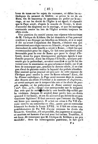 L'ami de la religion et du roi journal ecclesiastique, politique et litteraire