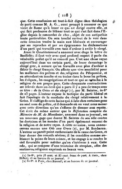 L'ami de la religion et du roi journal ecclesiastique, politique et litteraire