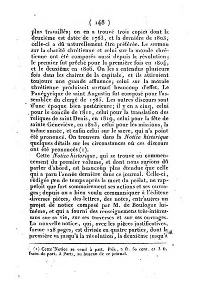 L'ami de la religion et du roi journal ecclesiastique, politique et litteraire