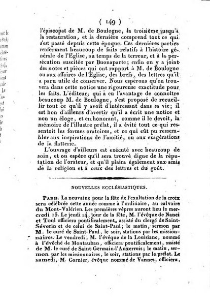 L'ami de la religion et du roi journal ecclesiastique, politique et litteraire