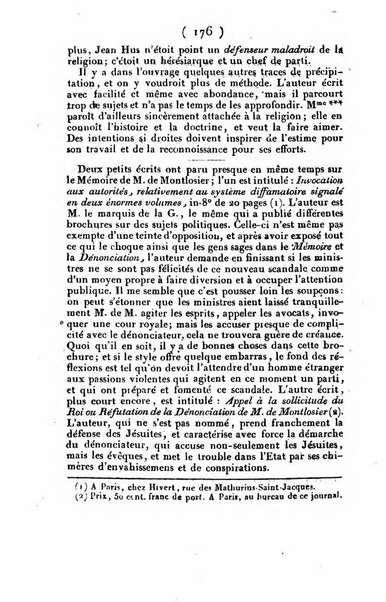 L'ami de la religion et du roi journal ecclesiastique, politique et litteraire