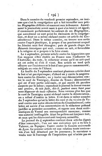 L'ami de la religion et du roi journal ecclesiastique, politique et litteraire