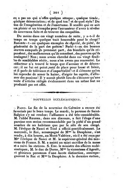 L'ami de la religion et du roi journal ecclesiastique, politique et litteraire