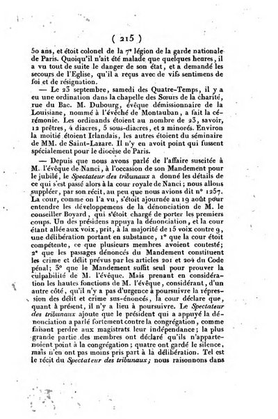 L'ami de la religion et du roi journal ecclesiastique, politique et litteraire