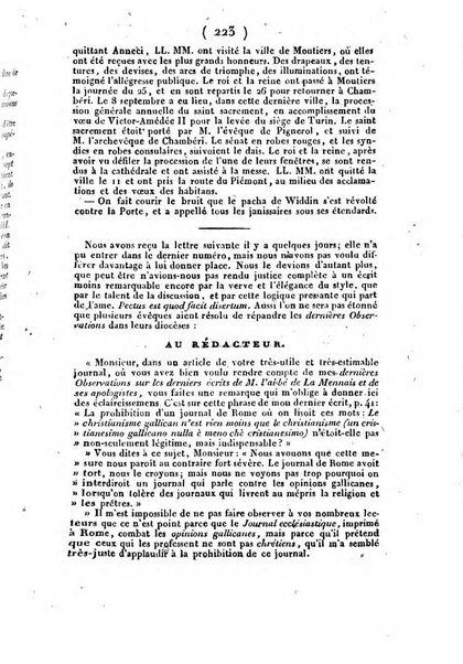 L'ami de la religion et du roi journal ecclesiastique, politique et litteraire