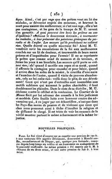 L'ami de la religion et du roi journal ecclesiastique, politique et litteraire