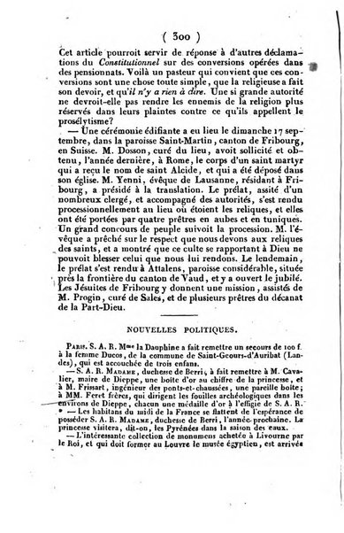 L'ami de la religion et du roi journal ecclesiastique, politique et litteraire