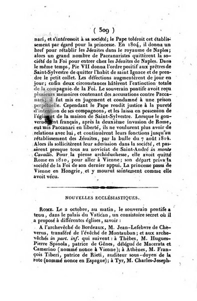 L'ami de la religion et du roi journal ecclesiastique, politique et litteraire