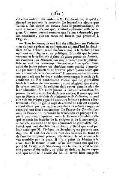 L'ami de la religion et du roi journal ecclesiastique, politique et litteraire