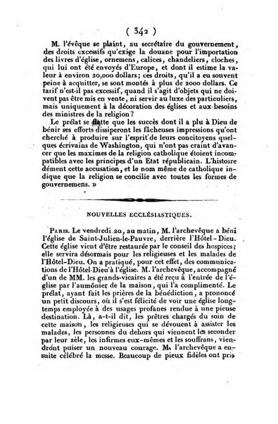 L'ami de la religion et du roi journal ecclesiastique, politique et litteraire