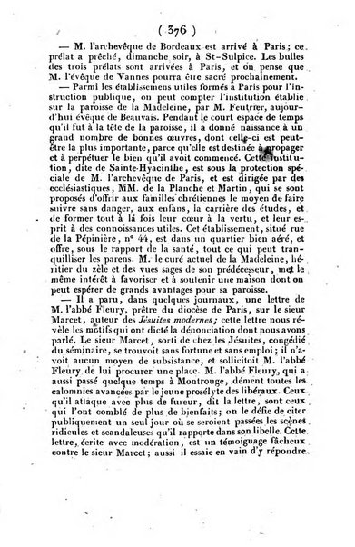 L'ami de la religion et du roi journal ecclesiastique, politique et litteraire