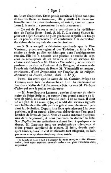 L'ami de la religion et du roi journal ecclesiastique, politique et litteraire