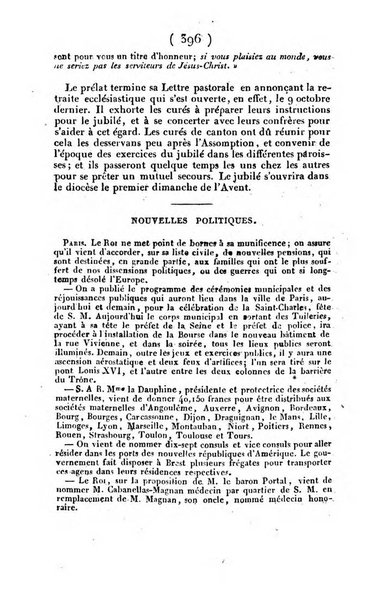 L'ami de la religion et du roi journal ecclesiastique, politique et litteraire