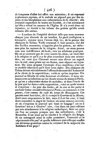 L'ami de la religion et du roi journal ecclesiastique, politique et litteraire