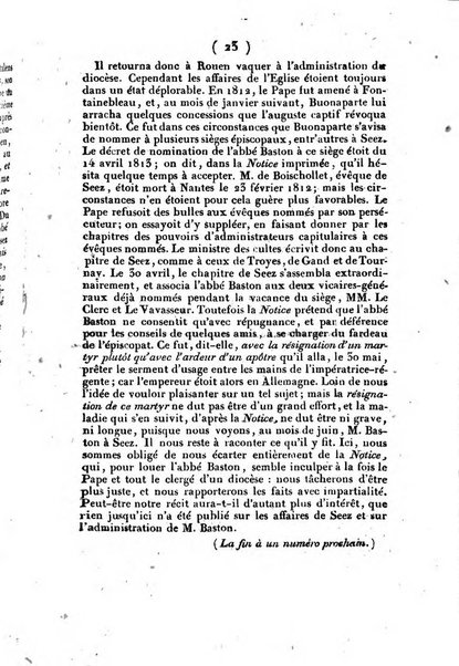 L'ami de la religion et du roi journal ecclesiastique, politique et litteraire