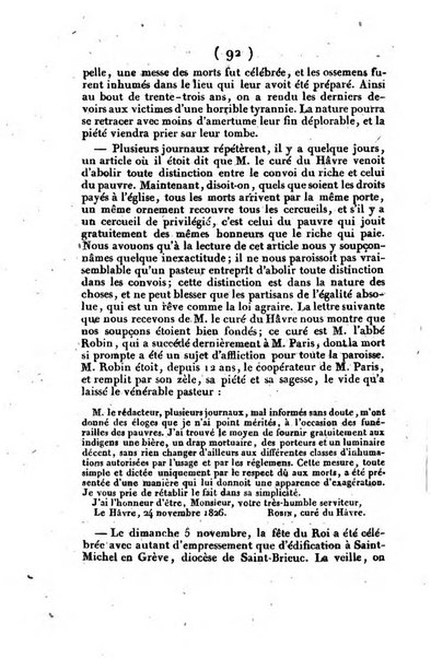 L'ami de la religion et du roi journal ecclesiastique, politique et litteraire