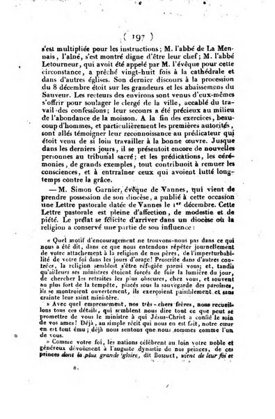 L'ami de la religion et du roi journal ecclesiastique, politique et litteraire