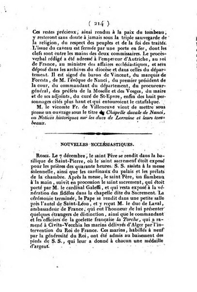 L'ami de la religion et du roi journal ecclesiastique, politique et litteraire