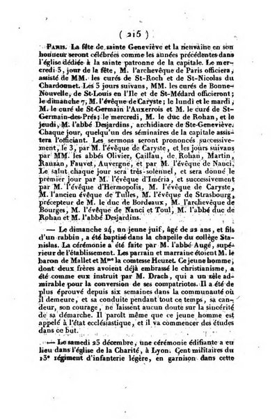 L'ami de la religion et du roi journal ecclesiastique, politique et litteraire