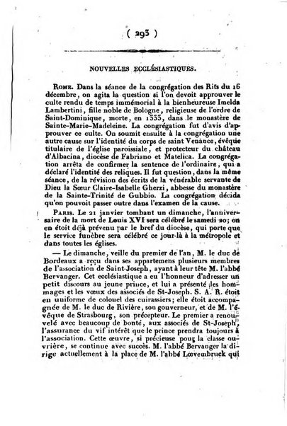 L'ami de la religion et du roi journal ecclesiastique, politique et litteraire