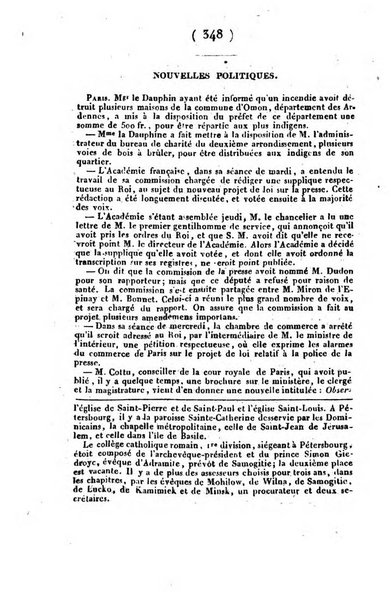 L'ami de la religion et du roi journal ecclesiastique, politique et litteraire