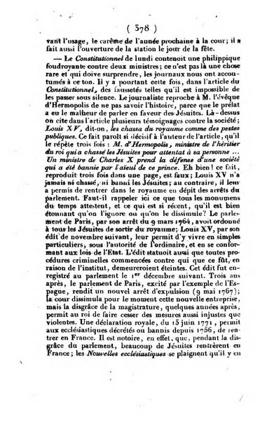 L'ami de la religion et du roi journal ecclesiastique, politique et litteraire