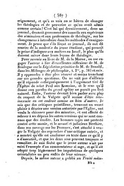 L'ami de la religion et du roi journal ecclesiastique, politique et litteraire