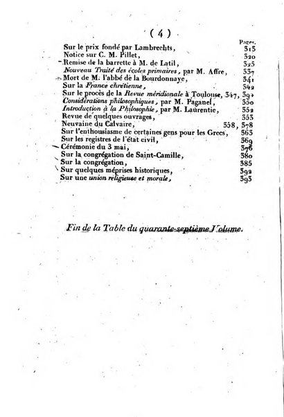 L'ami de la religion et du roi journal ecclesiastique, politique et litteraire