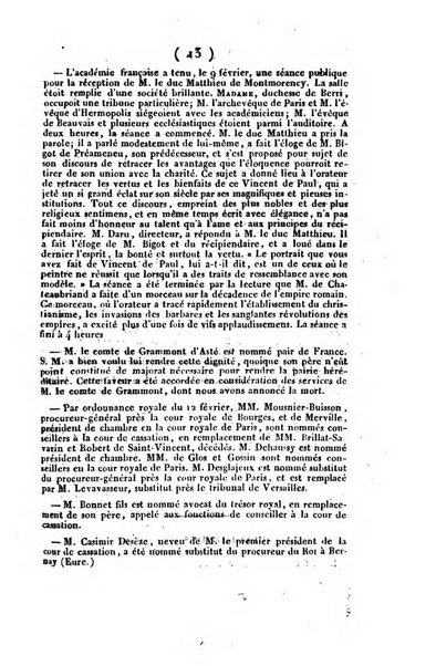 L'ami de la religion et du roi journal ecclesiastique, politique et litteraire