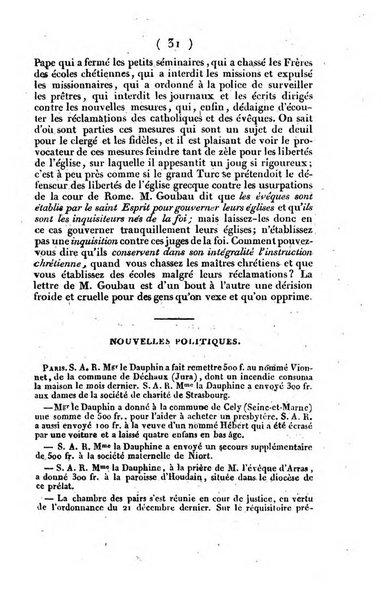 L'ami de la religion et du roi journal ecclesiastique, politique et litteraire