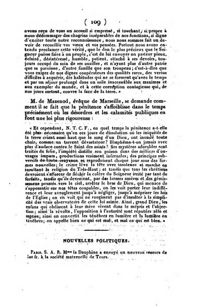 L'ami de la religion et du roi journal ecclesiastique, politique et litteraire