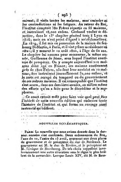 L'ami de la religion et du roi journal ecclesiastique, politique et litteraire