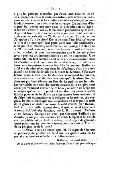 L'ami de la religion et du roi journal ecclesiastique, politique et litteraire