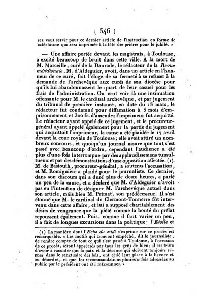 L'ami de la religion et du roi journal ecclesiastique, politique et litteraire