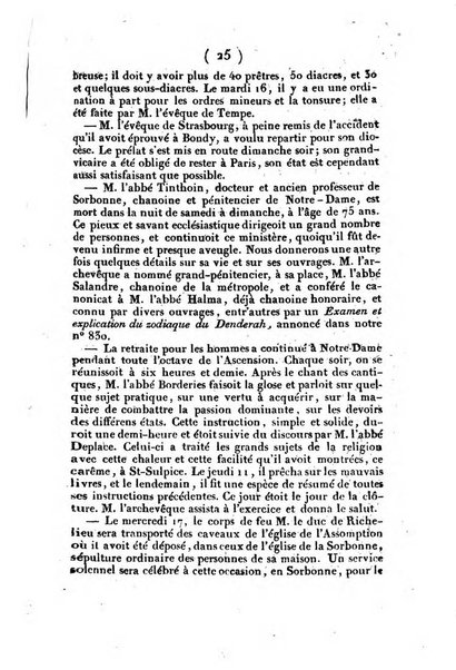 L'ami de la religion et du roi journal ecclesiastique, politique et litteraire