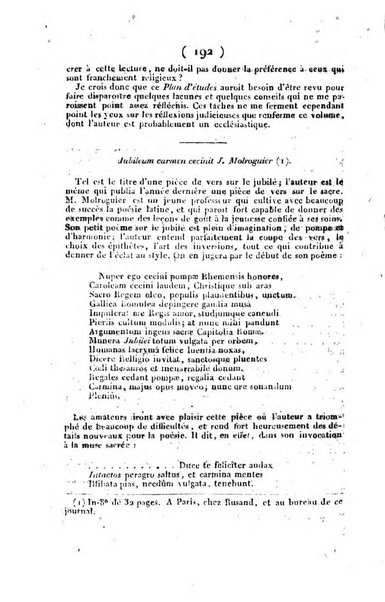 L'ami de la religion et du roi journal ecclesiastique, politique et litteraire