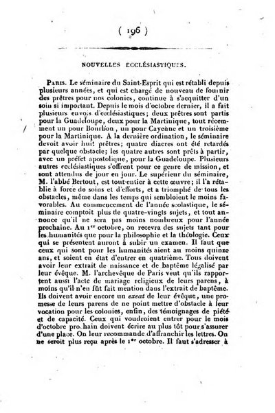 L'ami de la religion et du roi journal ecclesiastique, politique et litteraire