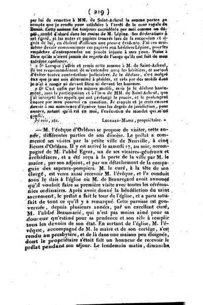 L'ami de la religion et du roi journal ecclesiastique, politique et litteraire