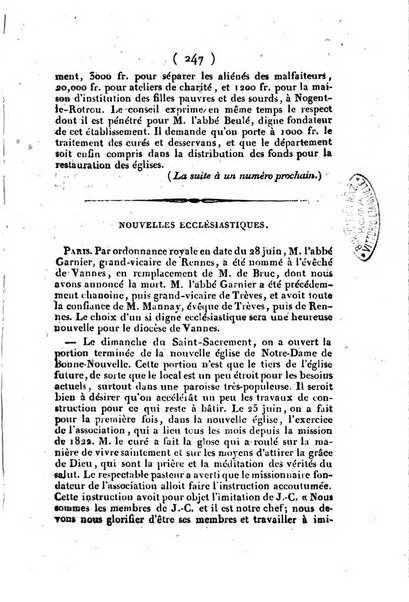 L'ami de la religion et du roi journal ecclesiastique, politique et litteraire