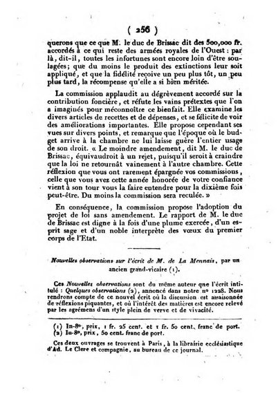 L'ami de la religion et du roi journal ecclesiastique, politique et litteraire