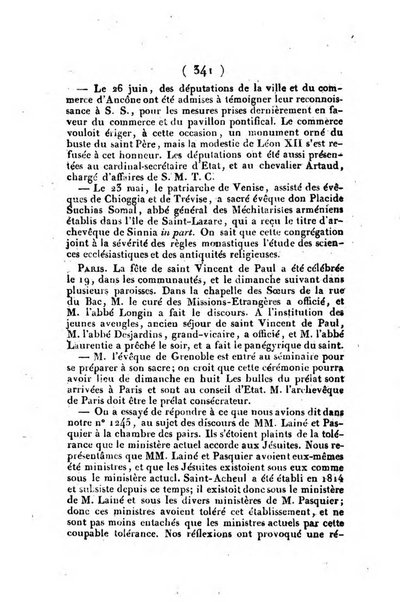 L'ami de la religion et du roi journal ecclesiastique, politique et litteraire