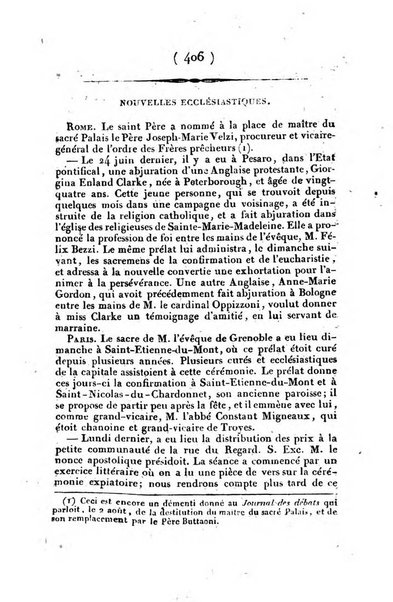 L'ami de la religion et du roi journal ecclesiastique, politique et litteraire