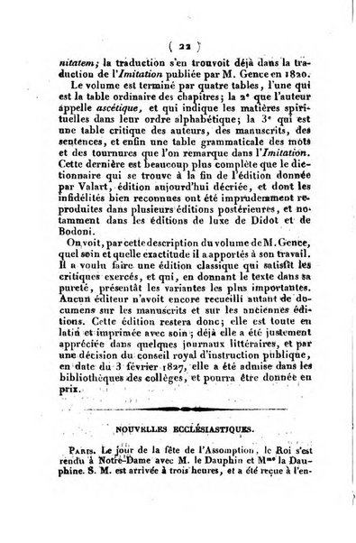 L'ami de la religion et du roi journal ecclesiastique, politique et litteraire