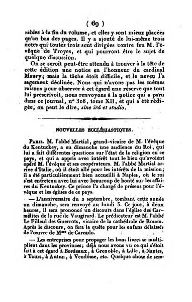 L'ami de la religion et du roi journal ecclesiastique, politique et litteraire