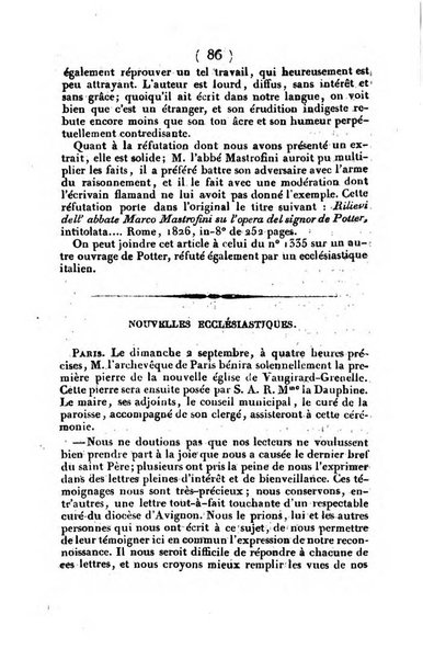 L'ami de la religion et du roi journal ecclesiastique, politique et litteraire