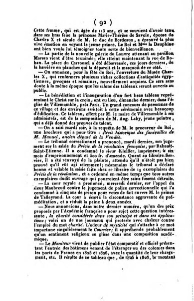 L'ami de la religion et du roi journal ecclesiastique, politique et litteraire