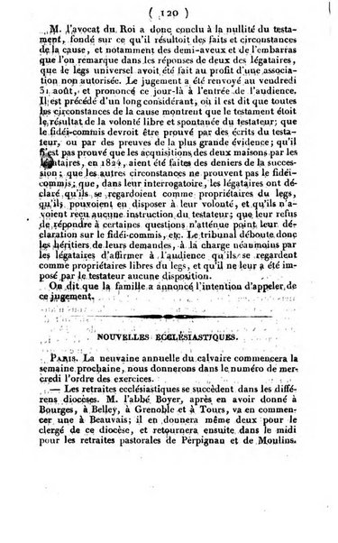 L'ami de la religion et du roi journal ecclesiastique, politique et litteraire