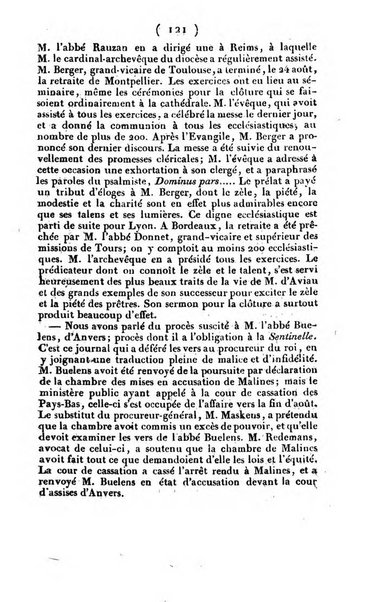 L'ami de la religion et du roi journal ecclesiastique, politique et litteraire