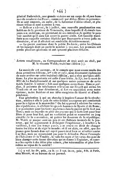 L'ami de la religion et du roi journal ecclesiastique, politique et litteraire