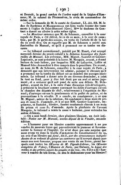 L'ami de la religion et du roi journal ecclesiastique, politique et litteraire